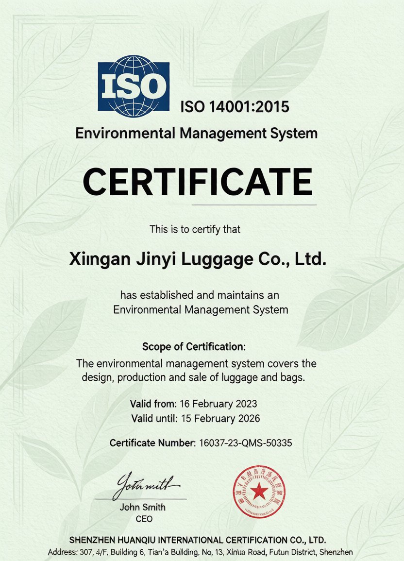 ISO 14001 Certificate