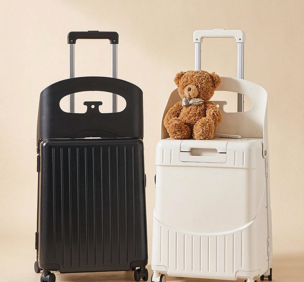JY902 kids suitcase - black and white