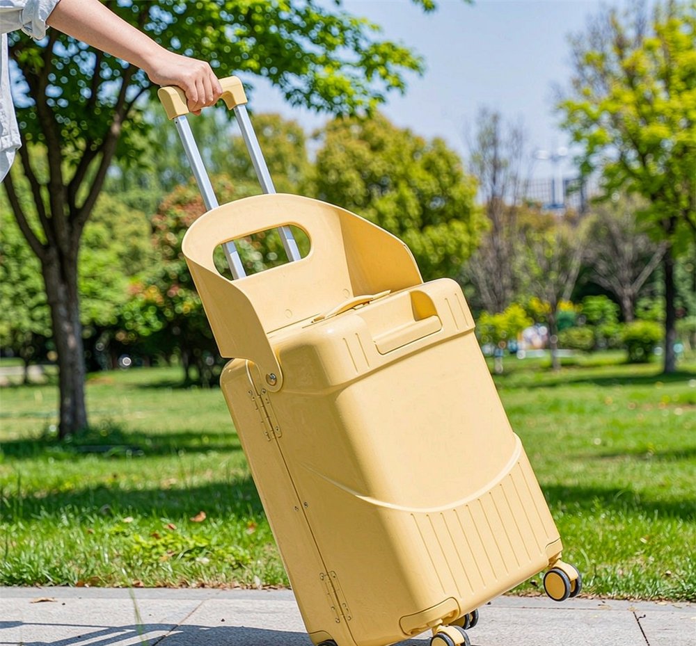 JY902 kids suitcase in the park