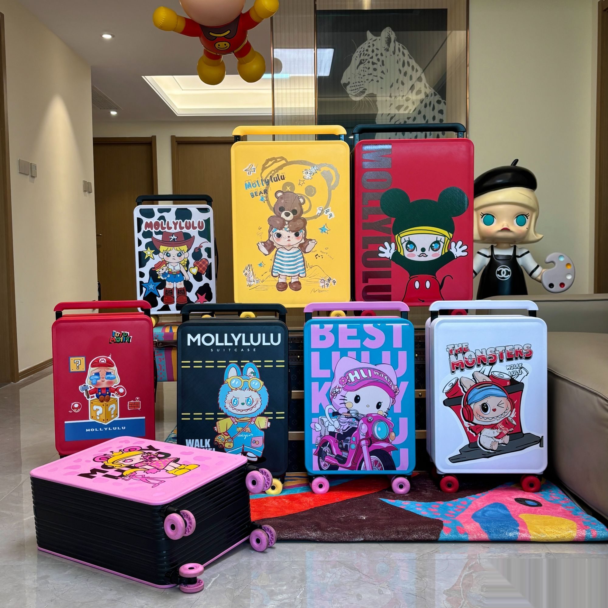 Custom printed luggage collection 2