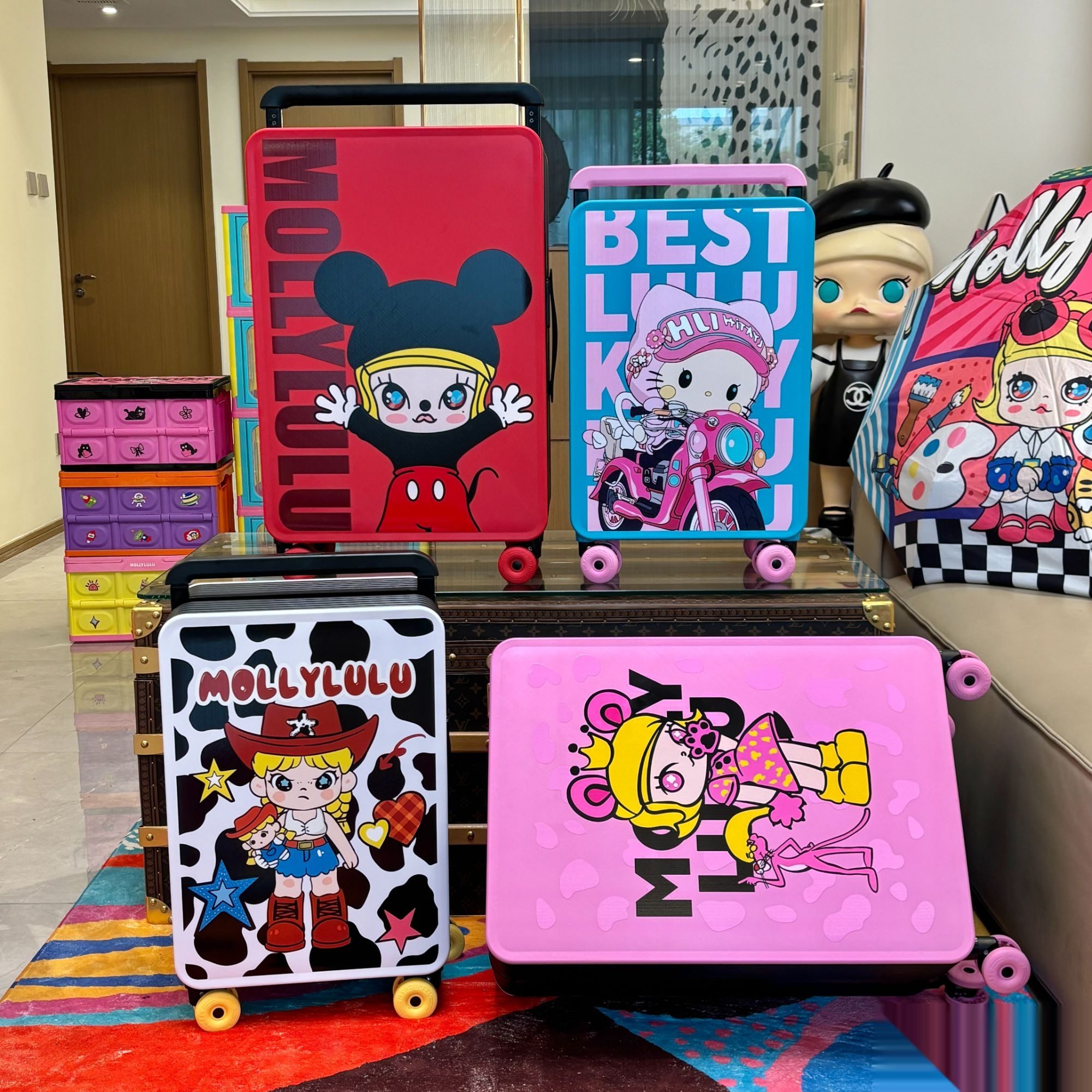 Custom printed luggage collection 3